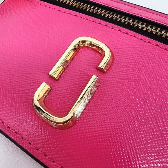 Marc Jacobs Snap Shot Pink Card Case Coin Purse Wallet - Picture 14 of 14